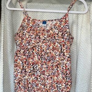 Old navy size small floral tank top, worn once